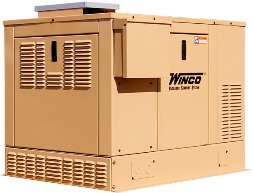 Winco Generators 16400-055 Model PSS12H2W/F SOLAR Air-Cooled Packaged Standby System Generator with Solar Charger, 9600 Running Watts-LP, 8000 Running Watts-NG, 50 Amp Circuit Breaker, 120/240 Volt Single Phase, 3600 RPM Generator Speed, Capacitor Voltage Control, 2/3 Pitch Rotor, 4 HP Motor Starting (Code G), Electric Ignition (WINCO16400055 16400055 16400 055 PSS12H2W PSS12-H2W/F PSS-12H2W/F PSS12H-2W/F)