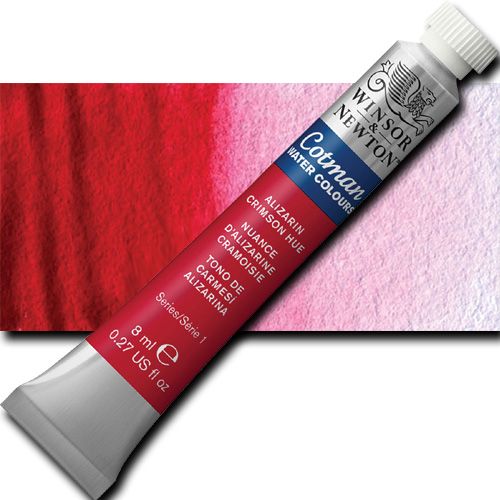 Winsor And Newton 0303003 Cotman, Watercolor, 8ml, Alizarin Crimson Hue; Made to Winsor and Newton high-quality standards, yet offering a tremendous value by replacing some of the more costly traditional pigments with less expensive alternatives; Including genuine cadmiums and cobalts; UPC 094376901825 (WINSORANDNEWTON0303003 WINSOR AND NEWTON 0303003 ALVIN COTMAN WATERCOLOR 8ML ALIZARIN CRIMSON HUE)