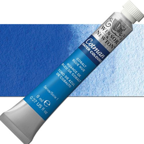Winsor And Newton 0303179 Cotman, Watercolor, 8ml, Cobalt Blue Hue; Made to Winsor and Newton high-quality standards, yet offering a tremendous value by replacing some of the more costly traditional pigments with less expensive alternatives; Including genuine cadmiums and cobalts; UPC 094376902006 (WINSORANDNEWTON0303179 WINSOR AND NEWTON 0303179 ALVIN COTMAN WATERCOLOR 8ML COBALT BLUE HUE)