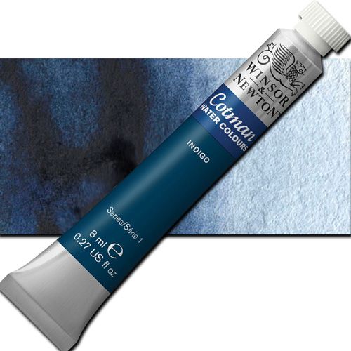 Winsor And Newton 0303322 Cotman, Watercolor, 8ml, Indigo; Made to Winsor and Newton high-quality standards, yet offering a tremendous value by replacing some of the more costly traditional pigments with less expensive alternatives; Including genuine cadmiums and cobalts; UPC 094376902082 (WINSORANDNEWTON0303322 WINSOR AND NEWTON 0303322 ALVIN COTMAN WATERCOLOR 8ML INDIGO)