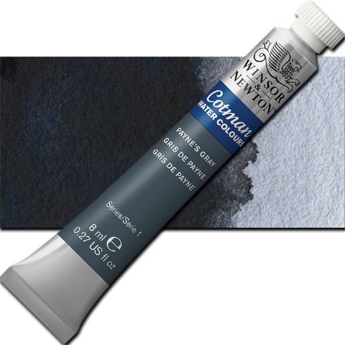 Winsor And Newton 0303465 Cotman, Watercolor, 8ml, Payne's Grey; Made to Winsor and Newton high-quality standards, yet offering a tremendous value by replacing some of the more costly traditional pigments with less expensive alternatives; Including genuine cadmiums and cobalts; UPC 094376902167 (WINSORANDNEWTON0303465 WINSOR AND NEWTON 0303465 ALVIN COTMAN WATERCOLOR 8ML PAYNES GREY)