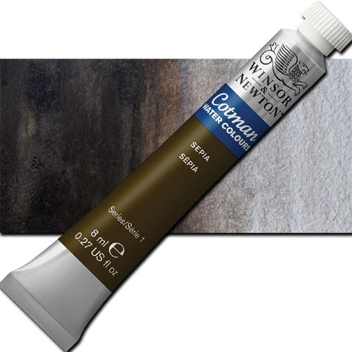 Winsor And Newton 0303609 Cotman, Watercolor, 8ml, Sepia; Made to Winsor and Newton high-quality standards, yet offering a tremendous value by replacing some of the more costly traditional pigments with less expensive alternatives; Including genuine cadmiums and cobalts; UPC 094376902259 (WINSORANDNEWTON0303609 WINSOR AND NEWTON 0303609 ALVIN COTMAN WATERCOLOR 8ML SEPIA)