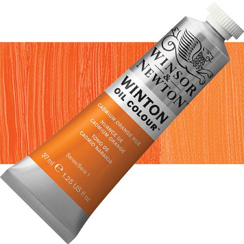 Winsor And Newton 1414090 Winton, Oil Color, 37ml, Cadmium Orange Hue; Winton oils represent a series of moderately priced colors replacing some of the more costly traditional pigments with excellent modern alternatives; The end result is an exceptional yet value driven range of carefully selected colors, including genuine cadmiums and cobalts; Dimensions 1.02