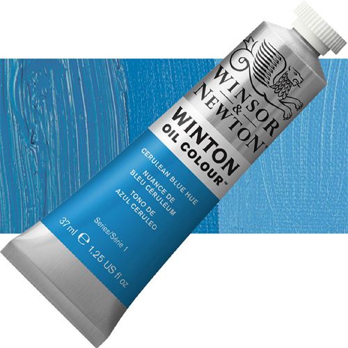 Winsor And Newton 1414138 Winton, Oil Color, 37ml, Cerulean Blue Hue; Winton oils represent a series of moderately priced colors replacing some of the more costly traditional pigments with excellent modern alternatives; The end result is an exceptional yet value driven range of carefully selected colors, including genuine cadmiums and cobalts; UPC 094376711400 (WINSORANDNEWTON1414138 WINSOR AND NEWTON 1414138 ALVIN OIL COLOR 37ml CERULEAN BLUE HUE)