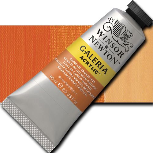 Winsor And Newton 2120090 Galeria Acrylic Color, 60ml, Cadmium Orange Hue; A high quality acrylic which delivers professional results at an affordable price; All colors offer excellent brilliance of color, strong brush stroke retention, clean color mixing, and high permanence; UPC 094376913897 (WINSORANDNEWTON2120090 WINSOR AND NEWTON 2120090 ALVIN ACRYLIC 60ml CADMIUM ORANGE HUE)