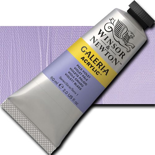 Winsor And Newton 2120444 Galeria Acrylic Color, 60ml, Pale Violet; A high quality acrylic which delivers professional results at an affordable price; All colors offer excellent brilliance of color, strong brush stroke retention, clean color mixing, and high permanence; UPC 094376971545 (WINSORANDNEWTON2120444 WINSOR AND NEWTON 2120444 ALVIN ACRYLIC 60ml PALE VIOLET)