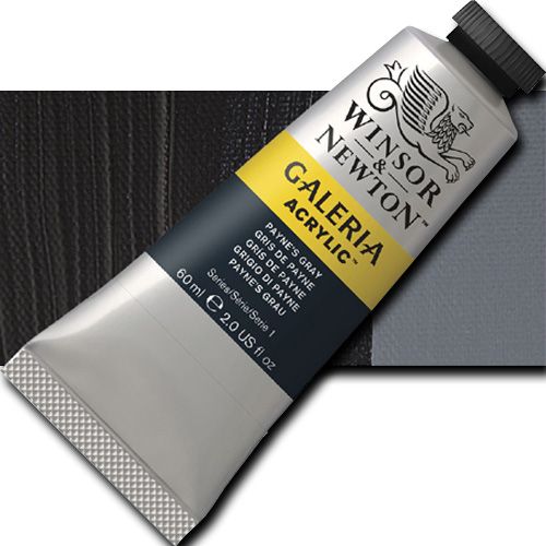 Winsor And Newton 2120465 Galeria Acrylic Color, 60ml, Payne's Gray; A high quality acrylic which delivers professional results at an affordable price; All colors offer excellent brilliance of color, strong brush stroke retention, clean color mixing, and high permanence; UPC 094376899450 (WINSORANDNEWTON2120465 WINSOR AND NEWTON 2120465 ALVIN ACRYLIC 60ml PAYNES GRAY)