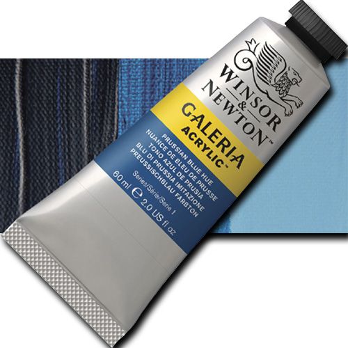 Winsor And Newton 2120541 Galeria Acrylic Color, 60ml, Prussian Blue Hue; A high quality acrylic which delivers professional results at an affordable price; All colors offer excellent brilliance of color, strong brush stroke retention, clean color mixing, and high permanence; UPC 094376972283 (WINSORANDNEWTON2120541 WINSOR AND NEWTON 2120541 ALVIN ACRYLIC 60ml PRUSSIAN BLUE HUE)