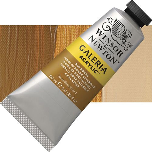 Winsor And Newton 2120552 Galeria Acrylic Color, 60ml, Raw Sienna; A high quality acrylic which delivers professional results at an affordable price; All colors offer excellent brilliance of color, strong brush stroke retention, clean color mixing, and high permanence; UPC 094376914047 (WINSORANDNEWTON2120552 WINSOR AND NEWTON 2120552 ALVIN ACRYLIC 60ml RAW SIENNA)