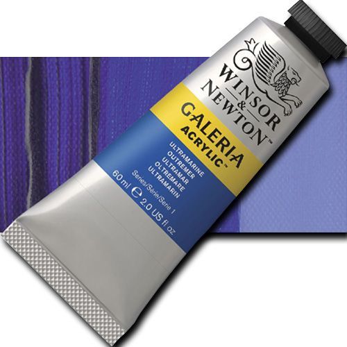 Winsor And Newton 2120660 Galeria Acrylic Color, 60ml, Ultramarine; A high quality acrylic which delivers professional results at an affordable price; All colors offer excellent brilliance of color, strong brush stroke retention, clean color mixing, and high permanence; UPC 094376914078 (WINSORANDNEWTON2120660 WINSOR AND NEWTON 2120660 ALVIN ACRYLIC 60ml TRANSPARENT YELLOW)