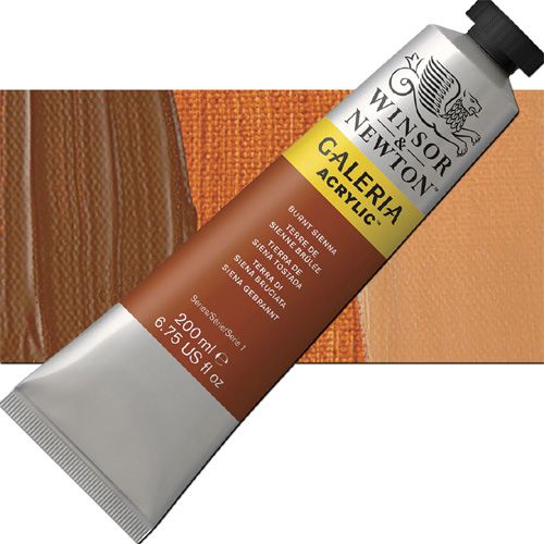 Winsor And Newton 2136074 Galeria, Acrylic Color 200ml Burnt Sienna; A high quality acrylic which delivers professional results at an affordable price; All colors offer excellent brilliance of color, strong brush stroke retention, clean color mixing, and high permanence; Smooth, free-flowing consistency for ease of use and mixing, while maintaining body and retaining brush marks; UPC 094376940435 (WINSORANDNEWTON2136074 WINSOR AND NEWTON 2136074 200ml ACRYLIC BURNT SIENNA)