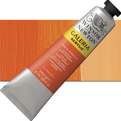 Winsor And Newton 2136090 Galeria, Acrylic Color 200ml Cadmium Orange Hue; A high quality acrylic which delivers professional results at an affordable price; All colors offer excellent brilliance of color, strong brush stroke retention, clean color mixing, and high permanence; Smooth, free-flowing consistency for ease of use and mixing, while maintaining body and retaining brush marks; UPC 094376940442 (WINSORANDNEWTON2136090 WINSOR AND NEWTON 2136090 200ml ACRYLIC CADMIUM ORANGE HUE)