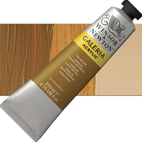 Winsor And Newton 2136552 Galeria, Acrylic Color 200ml Raw Sienna; A high quality acrylic which delivers professional results at an affordable price; All colors offer excellent brilliance of color, strong brush stroke retention, clean color mixing, and high permanence; Smooth, free-flowing consistency for ease of use and mixing, while maintaining body and retaining brush marks; UPC 094376940732 (WINSORANDNEWTON2136552 WINSOR AND NEWTON 2136552 200ml ACRYLIC RAW SIENNA)