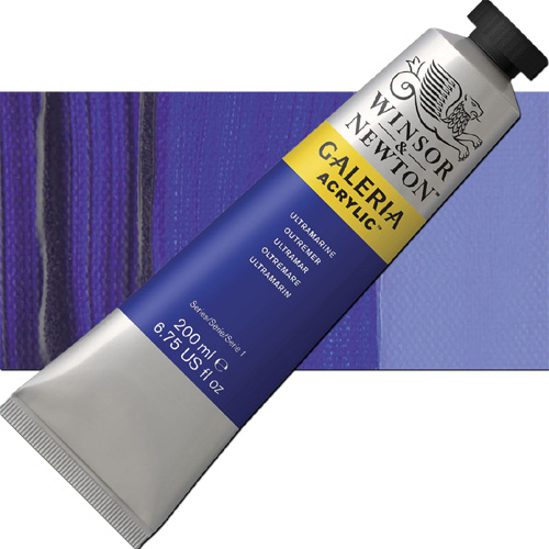 Winsor And Newton 2136660 Galeria, Acrylic Color 200ml Ultramarine; A high quality acrylic which delivers professional results at an affordable price; All colors offer excellent brilliance of color, strong brush stroke retention, clean color mixing, and high permanence; Smooth, free-flowing consistency for ease of use and mixing, while maintaining body and retaining brush marks; UPC 094376940787 (WINSORANDNEWTON2136660 WINSOR AND NEWTON 2136660 200ml ACRYLIC ULTRAMARINE)