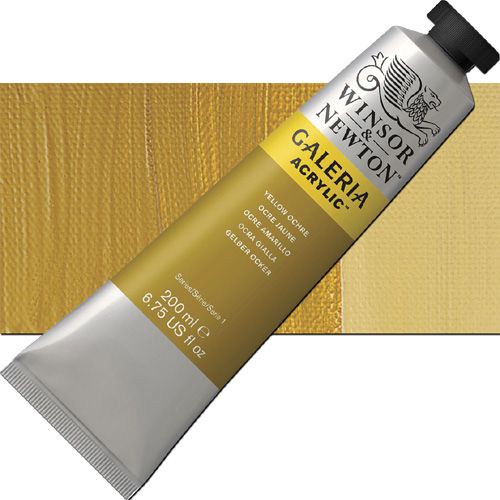 Winsor And Newton 2136744 Galeria, Acrylic Color 200ml Yellow Ochre; A high quality acrylic which delivers professional results at an affordable price; All colors offer excellent brilliance of color, strong brush stroke retention, clean color mixing, and high permanence; Smooth, free-flowing consistency for ease of use and mixing, while maintaining body and retaining brush marks; UPC 094376940824 (WINSORANDNEWTON2136744 WINSOR AND NEWTON 2136744 200ml ACRYLIC YELLOW OCHRE)