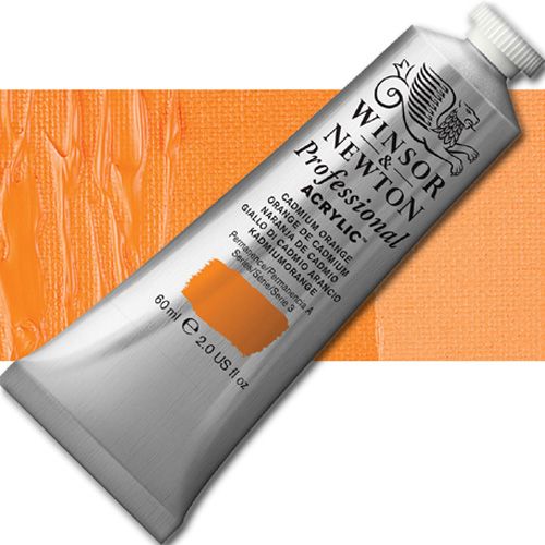 Winsor And Newton Artists' 2320089 Acrylic Color, 60ml, Cadmium Orange; Unrivalled brilliant color due to a revolutionary transparent binder, single, highest quality pigments, and high pigment strength; No color shift from wet to dry; Longer working time; Offers good levels of opacity and covering power; Satin finish with variable sheen; Smooth, thick, short, buttery consistency with no stringiness; EAN 5012572010986 (WINSOR AND NEWTON ALVIN ACRYLIC 2320089 60ml CADMIUM ORANGE)