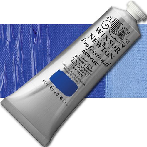 Winsor And Newton Artists' 2320178 Acrylic Color, 60ml, Cobalt Blue; Unrivalled brilliant color due to a revolutionary transparent binder, single, highest quality pigments, and high pigment strength; No color shift from wet to dry; Longer working time; Offers good levels of opacity and covering power; Satin finish with variable sheen; Smooth, thick, short, buttery consistency with no stringiness; EAN 5012572011075 (WINSOR AND NEWTON ALVIN ACRYLIC 2320178 60ml COBALT BLUE)