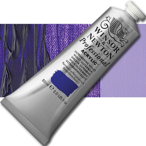 Winsor And Newton 2320672 Artists', Acrylic Color, 60ml, Ultramarine Violet; Unrivalled brilliant color due to a revolutionary transparent binder, single, highest quality pigments, and high pigment strength; No color shift from wet to dry; Longer working time; Offers good levels of opacity and covering power; Satin finish with variable sheen; UPC 094376990713 (WINSOR AND NEWTON ALVIN 2320672 ACRYLIC 60ml ULTRAMARINE VIOLET)