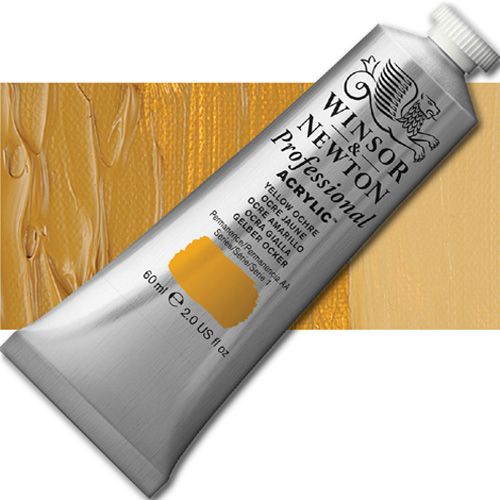 Winsor And Newton 2320744 Artists', Acrylic Color, 60ml, Yellow Ochre; Unrivalled brilliant color due to a revolutionary transparent binder, single, highest quality pigments, and high pigment strength; No color shift from wet to dry; Longer working time; Offers good levels of opacity and covering power; Satin finish with variable sheen; EAN 5012572011624 (WINSOR AND NEWTON ALVIN 2320744 ACRYLIC 60ml YELLOW OCHRE)
