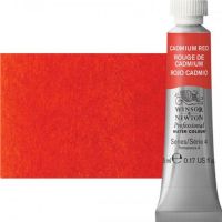 Winsor & Newton 0102094 Artists' Watercolor 5ml Cadmium Red; Made individually to the highest standards; Pans are often used by beginners because they can be less inhibiting and easier to control the strength of color; Tubes are more popular for those who use high volumes of color or stronger washes of color; Maximum color strength offers greater tinting possibilities; Dimensions 0.51" x 0.79" x 2.59"; Weight 0.03 lbs; EAN 50823529 (WINSORNEWTON0102094 WINSORNEWTON-0102094 WATERCOLOR) 