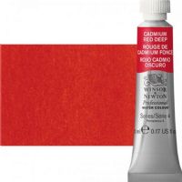 Winsor & Newton 0102097 Artists' Watercolor 5ml Cadmium Red Deep; Made individually to the highest standards; Pans are often used by beginners because they can be less inhibiting and easier to control the strength of color; Tubes are more popular for those who use high volumes of color or stronger washes of color; Maximum color strength offers greater tinting possibilities; Dimensions 0.51" x 0.79" x 2.59"; Weight 0.03 lbs; EAN 50823536 (WINSORNEWTON0102097 WINSORNEWTON-0102097 WATERCOLOR) 