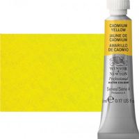 Winsor & Newton 0102108 Artists' Watercolor 5ml Cadmium Yellow; Made individually to the highest standards; Pans are often used by beginners because they can be less inhibiting and easier to control the strength of color; Tubes are more popular for those who use high volumes of color or stronger washes of color; Maximum color strength offers greater tinting possibilities; Dimensions 0.51" x 0.79" x 2.59"; Weight 0.03 lbs; EAN 50823550 (WINSORNEWTON0102108 WINSORNEWTON-0102108 WATERCOLOR) 