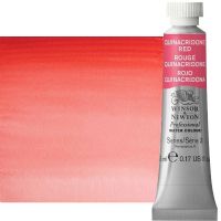 Winsor & Newton 0102548 Artists' Watercolor 5ml Quinacridone Red; Made individually to the highest standards; Pans are often used by beginners because they can be less inhibiting and easier to control the strength of color; Tubes are more popular for those who use high volumes of color or stronger washes of color; Maximum color offers greater tinting possibilities; Dimensions 0.51" x 0.79" x 2.56"; Weight 0.03 lbs; EAN 50694877 (WINSORNEWTON0102548 WINSORNEWTON-0102548 WATERCOLOR) 