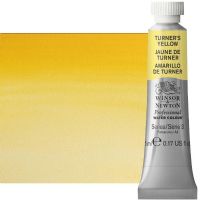 Winsor & Newton 0102649 Artists' Watercolor 5ml Turners Yellow; Made individually to the highest standards; Pans are often used by beginners because they can be less inhibiting and easier to control the strength of color; Tubes are more popular for those who use high volumes of color or stronger washes of color; Maximum color offers greater tinting possibilities; Dimensions 0.51" x 0.79" x 2.56"; Weight 0.03 lbs; EAN 50041510 (WINSORNEWTON0102649 WINSORNEWTON-0102649 WATERCOLOR) 