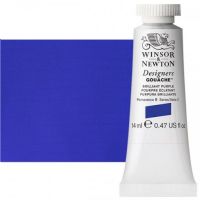Winsor & Newton 0605455 Designers' Gouache Paints 14ml Brilliant Purple; Create vibrant illustrations in solid color; Benefits of this range include smoother, flatter, more opaque, and more brilliant color than traditional watercolors; Unsurpassed covering power due to the heavy pigment concentration in each color; Dries to a matte finish; Dimensions 0.79" x 1.18" x 2.91"; Weight 0.06 lbs; EAN 50946174 (WINSONNEWTON0605455 WINSONNEWTON-0605455 PAINT) 