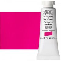 Winsor & Newton 0605593 Designers' Gouache Paints 14ml Rose Tyrien; Create vibrant illustrations in solid color; Benefits of this range include smoother, flatter, more opaque, and more brilliant color than traditional watercolors; Unsurpassed covering power due to the heavy pigment concentration in each color; Dries to a matte finish; Dimensions 0.79" x 1.18" x 2.91"; Weight 0.07 lbs; EAN 50947348 (WINSONNEWTON0605593 WINSONNEWTON-0605593 PAINT) 