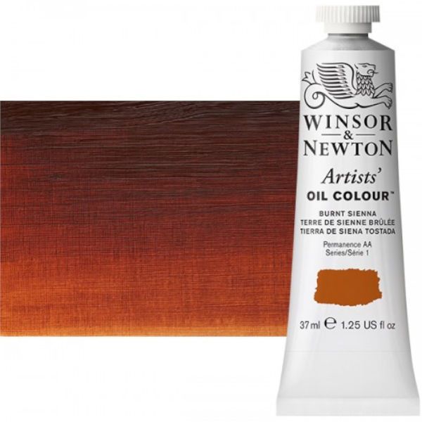 Winsor & Newton 1214074 Artists' Oil Color 37ml Burnt Sienna; Unmatched for its purity, quality, and reliability; Every color is individually formulated to enhance each pigment's natural characteristics and ensure stability of colour; Dimensions 1.02