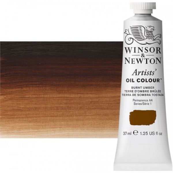 Winsor & Newton 1214076 Artists' Oil Color 37ml Burnt Umber; Unmatched for its purity, quality, and reliability; Every color is individually formulated to enhance each pigment's natural characteristics and ensure stability of colour; Dimensions 1.02