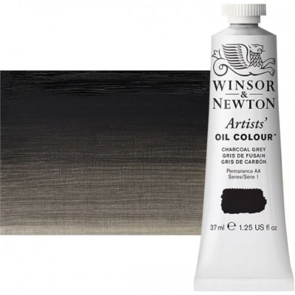 Winsor & Newton 1214142 Artists' Oil Color 37ml Charcoal Grey; Unmatched for its purity, quality, and reliability; Every color is individually formulated to enhance each pigment's natural characteristics and ensure stability of colour; Dimensions 1.02