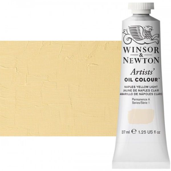 Winsor & Newton 1214426 Artists' Oil Color 37ml Naples Yellow Light; Unmatched for its purity, quality, and reliability; Every color is individually formulated to enhance each pigment's natural characteristics and ensure stability of colour; Dimensions 1.02