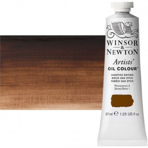 Winsor & Newton 1214676 Artists' Oil Color 37ml Vandyke Brown; Unmatched for its purity, quality, and reliability; Every color is individually formulated to enhance each pigment's natural characteristics and ensure stability of colour; Dimensions 1.02