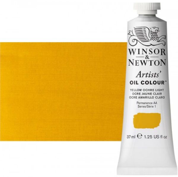 Winsor & Newton 1214745 Artists' Oil Color 37ml Yellow Ochre Light; Unmatched for its purity, quality, and reliability; Every color is individually formulated to enhance each pigment's natural characteristics and ensure stability of colour; Dimensions 1.02