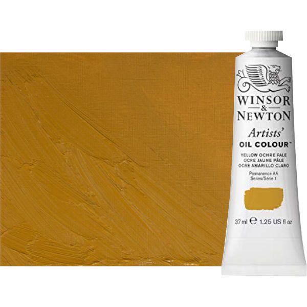 Winsor & Newton 1214746 Artists' Oil Color 37ml Yellow Ochre Pale; Unmatched for its purity, quality, and reliability; Every color is individually formulated to enhance each pigment's natural characteristics and ensure stability of colour; Dimensions 1.02