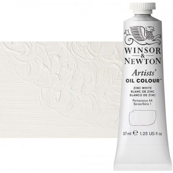 Winsor & Newton 1214748 Artists' Oil Color 37ml Zinc White; Unmatched for its purity, quality, and reliability; Every color is individually formulated to enhance each pigment's natural characteristics and ensure stability of colour; Dimensions 1.02