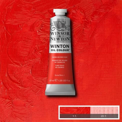 Winsor & Newton 1414099 Winton Oil Color 37ml Cadmium Red Medium; Winton oils represent a series of moderately priced colors replacing some of the more costly traditional pigments with excellent modern alternatives; The end result is an exceptional yet value driven range of carefully selected colors, including genuine cadmiums and cobalts; Dimensions 1.02