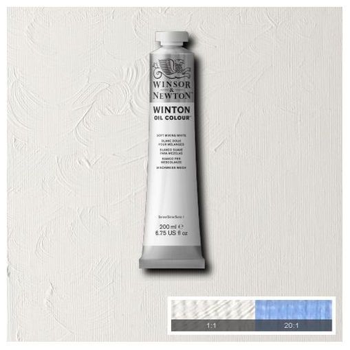 Winsor & Newton 1437415 Winton Oil Color 200ml Soft Mixing White; Winton oils represent a series of moderately priced colors replacing some of the more costly traditional pigments with excellent modern alternatives; The end result is an exceptional yet value driven range of carefully selected colors, including genuine cadmiums and cobalts; Shipping Weight 0.84 lb; Shipping Dimensions 1.57 x 2.44 x 8.46 in; UPC 094376915051 (WINSORNEWTON1437415 WINSORNEWTON-1437415 WINTON/1437415 PAINTING)