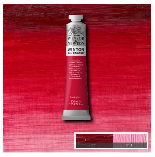 Winsor & Newton 1437468 Winton Oil Color 200ml Permanent Alizarin Crimson; Winton oils represent a series of moderately priced colors replacing some of the more costly traditional pigments with excellent modern alternatives; The end result is an exceptional yet value driven range of carefully selected colors, including genuine cadmiums and cobalts; Shipping Weight 0.6 lb; UPC 094376910001 (WINSORNEWTON1437468 WINSORNEWTON-1437468 WINTON/1437468 PAINTING)