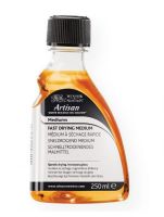 Winsor & Newton 3239720 Artisan 250ml Water Mixable Fast Drying Medium; This fast drying medium smoothes brushwork and increases the transparency of Artisan color; It is excellent for glazing and producing fine detail; Shipping Weight 0.68 lb; Shipping Dimensions 4.41 x 2.2 x 1.38 in; UPC 884955012727 (WINSORNEWTON3239720 WINSORNEWTON-3239720 ARTISAN-3239720 PAINTING MEDIUM) 