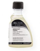 Winsor & Newton 3239733 Artists' Matte Varnish 250ml; A superior quality UV-resistant varnish removable with white spirit or distilled turpentine; Quick drying; Non-yellowing; Does not bloom or crack; Do not use as a medium or until painting is completely dry (6 to 12 months); Shipping Weight 0.62 lb; Shipping Dimensions 6.10 x 3.15 x 1.97 inches; UPC 884955014103 (WINSORNEWTON3239733 WINSORNEWTON-3239733 ARTISTS-3239733 WINSOR-NEWTON-3239733 PAINTING MEDIUM) 