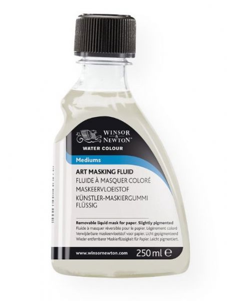 Winsor & Newton 3239759 Art Masking Fluid; A pigmented liquid composed of rubber latex and pigment, for masking areas of work needing protection when colour is applied in broad washes; Shipping Weight 0.64 lb; Shipping Dimensions 6.1 x 3.15 x 1.97 in; UPC 884955017340 (WINSORNEWTON3239759 WINSORNEWTON-3239759 PAINTING)