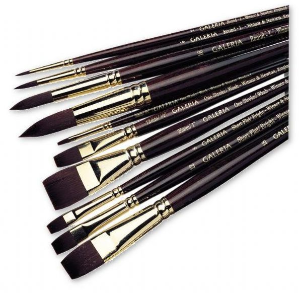 Winsor & Newton 5730024 Galeria Round Long Handle Brush #24; Shipping Weight 0.12 lb; Shipping Dimensions 0.67 x 0.67 x 15.16 inches; UPC 094376872880 (WINSORNEWTON5730024 WINSORNEWTON-5730024 GALERIA-5730024 PAINTING BRUSH)