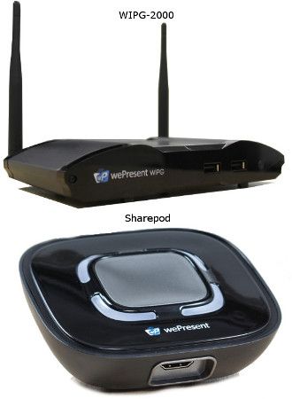 wePresent WIPG-2000BUNDLE Sharepod Plus WIPG-2000 Bundle; The WiPG-2000 Wireless Presentation Solution has Dual-Band Wireless Access Point, Onboard Video Streamer, Projects one device to up-to 4 different wePresent displays, OnScreen Annotation, USB Document Viewer and Media Player, Gigabit LAN and POE, WIPG-2000 UPC 714123690203, Sharepod, UPC 714123690234 (WIPG2000BUNDLE WIPG-2000-BUNDLE WIPG2000-BUNDLE WIPG2000 WIPG 2000 WIPG-SHAREPOD WIPGSHAREPOD WIPG SHAREPOD)