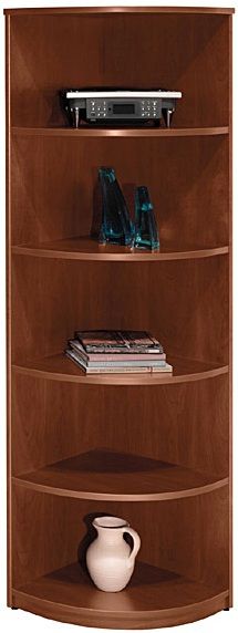 Bush WL24405 Demi Bookcase, Universal Wall System Collection, Hansen Cherry Finish (WL 24405 WL-24405)