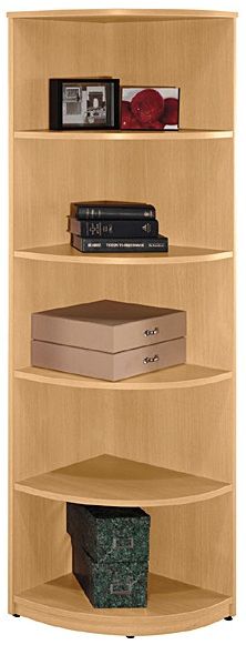 Bush WL60305 Demi Bookcase, Universal Wall System Collection, Light Oak Finish (WL 60305 WL-60305)