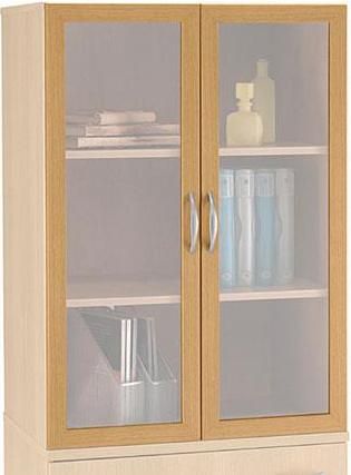 Bush WL60309 Glass Door (Two doors), Universal Wall System Collection, Light Oak Finish (WL 60309 WL 60309)
