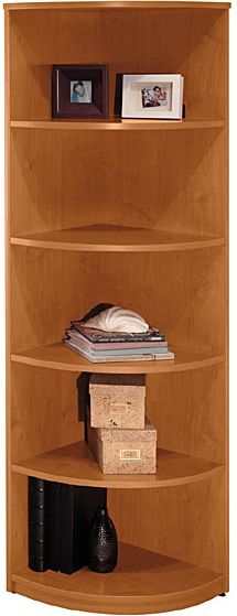 Bush WL72405 Demi Bookcase, Universal Wall System Collection, Natural Cherry Finish (WL 72405 WL-72405)